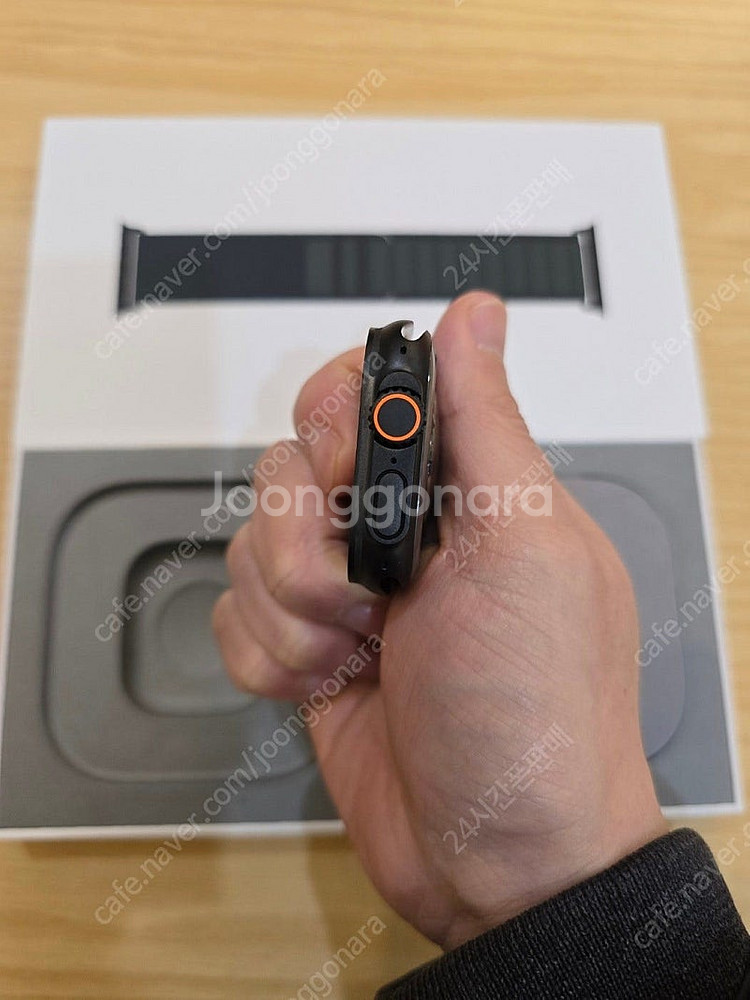 애플워치울트라2블랙49mm 다크그린알파인루프L 셀룰러자...--7