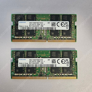 삼성전자 노트북용 램 메모리 DDR4-3200 32GB 2개