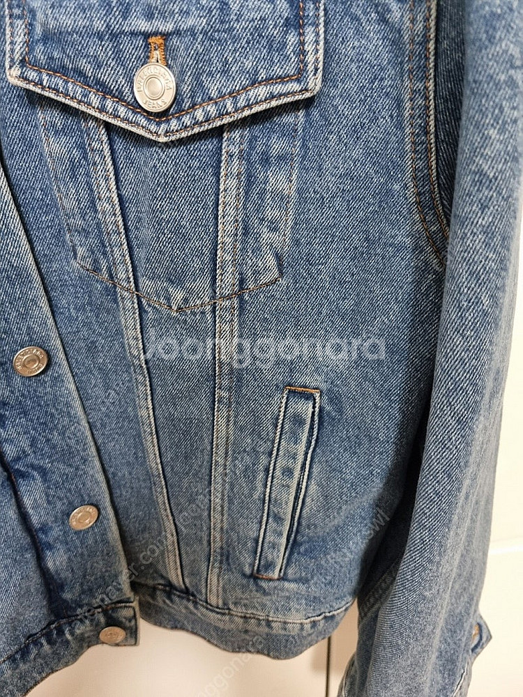 정품 44사이즈 발렌시아가 랭귀지 청자켓--5