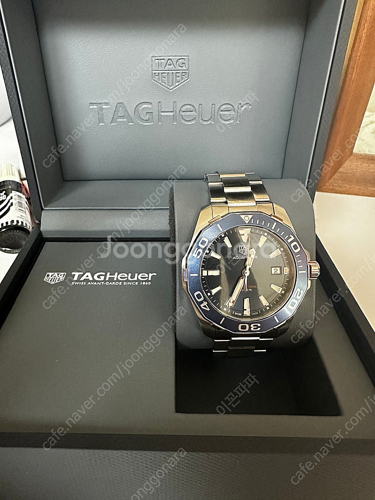 태그호이어 아쿠아 레이서 300 쿼츠 청판 41mm--0