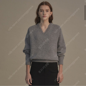 낫띵리튼 Nothing written - Pound alpaca sweater (Gray)