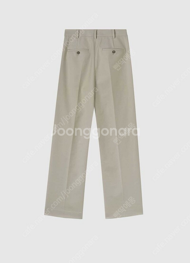 (새상품) LFM 플리츠 와이드 트라우저 팬츠 라이트카키 울팬츠--6