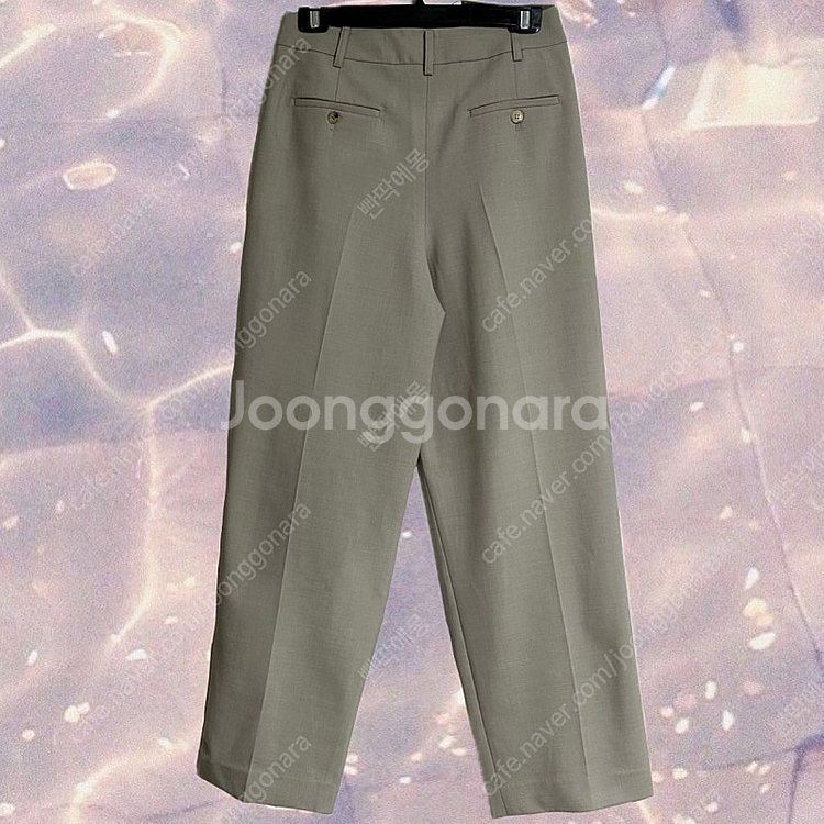 (새상품) LFM 플리츠 와이드 트라우저 팬츠 라이트카키 울팬츠--8