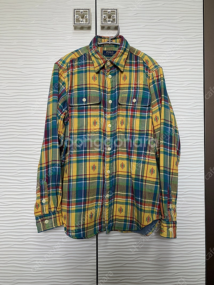 폴로 랄프로렌 아즈텍 나바호 더블페이스 플란넬 셔츠 M--0