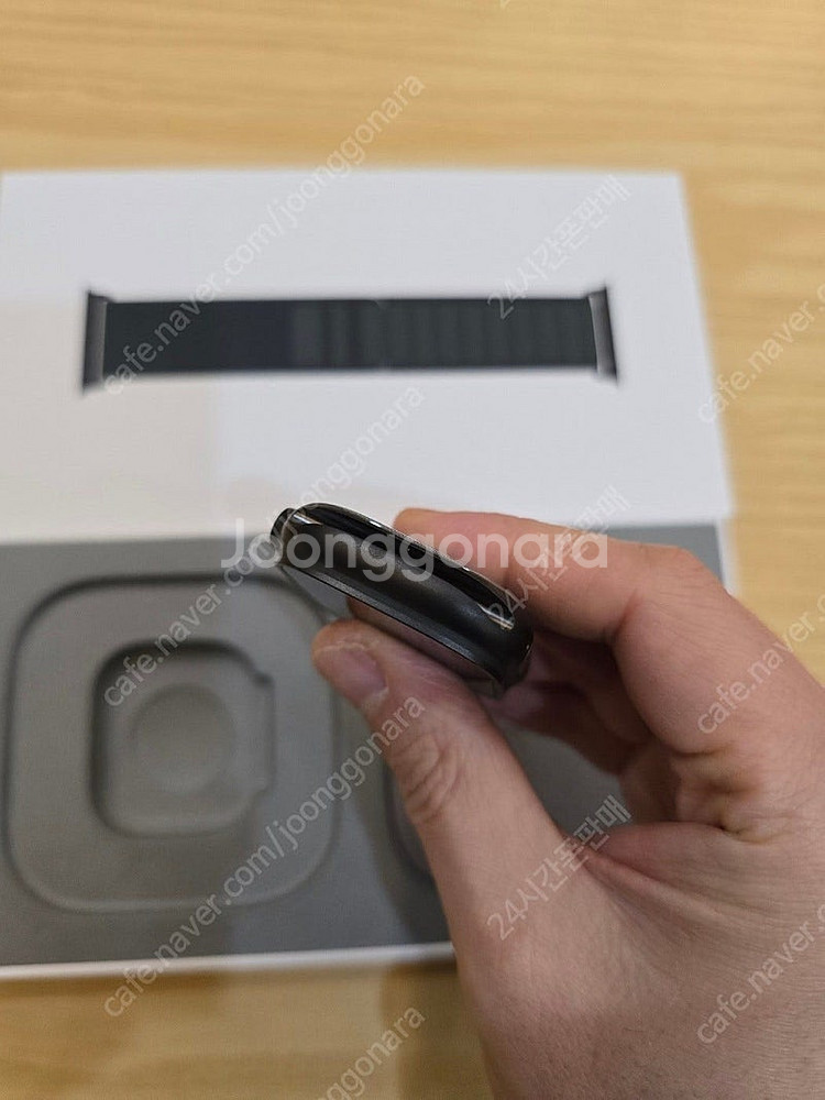 애플워치울트라2블랙49mm 다크그린알파인루프L 셀룰러자...--6