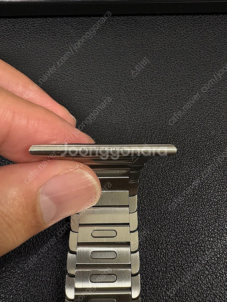 애플워치 정품 링크브레이슬릿 실버 42mm--5