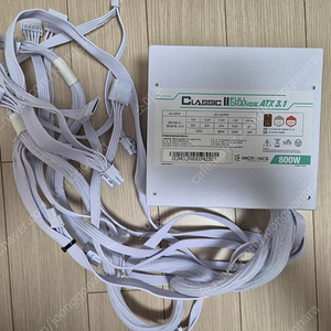 마이크로닉스 800W 80+ 브론즈 ATX3.1 white 화이트 파워 팝니다.