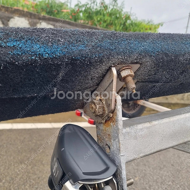 보트 트레일러 벙커 고정 부라켓--1
