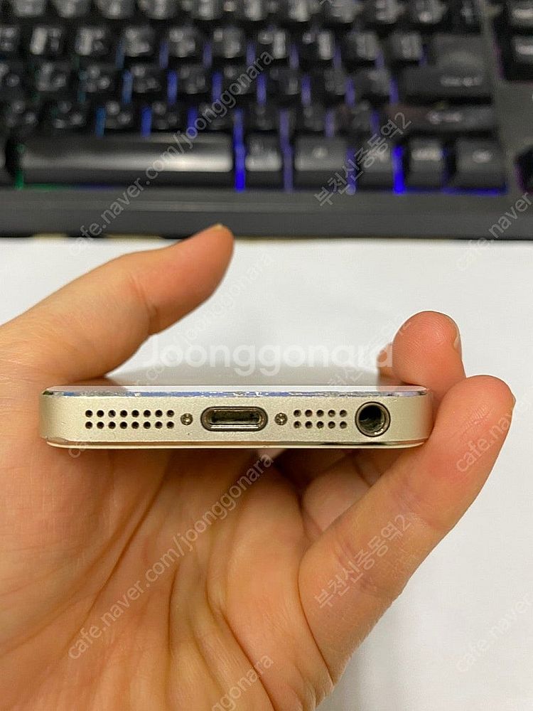 198675 아이폰5S 골드 액정깔끔 16GB 배터리성...--6