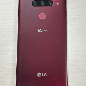 LG V40 레드색상 128용량 상태좋은 무잔상 미파손 단말기 9만 판매합니다