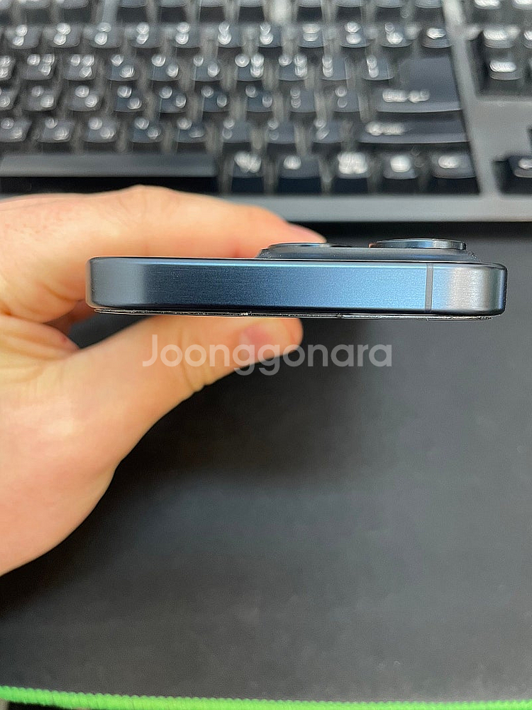 아이폰15프로 블루 256GB 배터리92% 상태좋은 중...--4