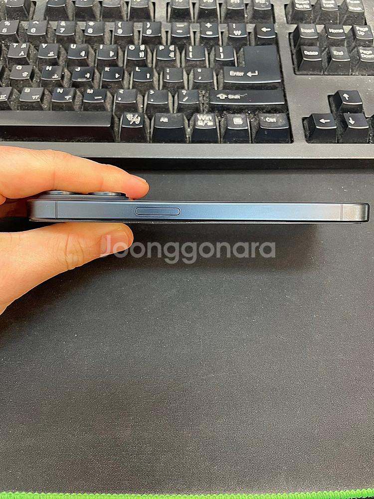 아이폰15프로 블루 256GB 배터리92% 상태좋은 중...--5
