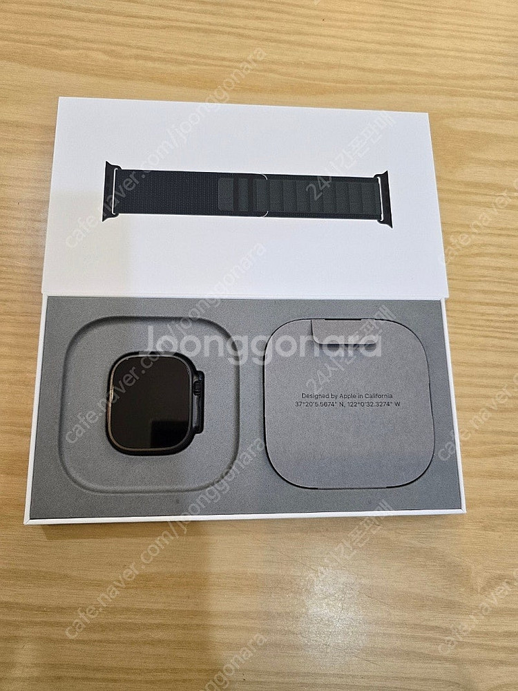 애플워치울트라2블랙49mm 다크그린알파인루프L 셀룰러자...--2