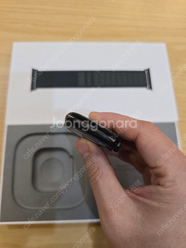 애플워치울트라2블랙49mm 다크그린알파인루프L 셀룰러자...--4