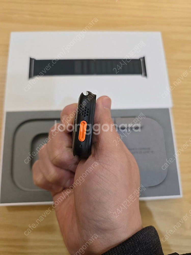 애플워치울트라2블랙49mm 다크그린알파인루프L 셀룰러자...--5