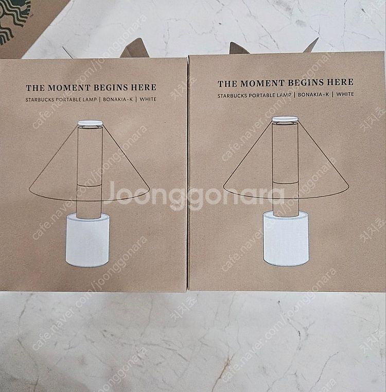 (2개)스타벅스 포터블 램프 보나키아K 화이트 무드등 ...--0