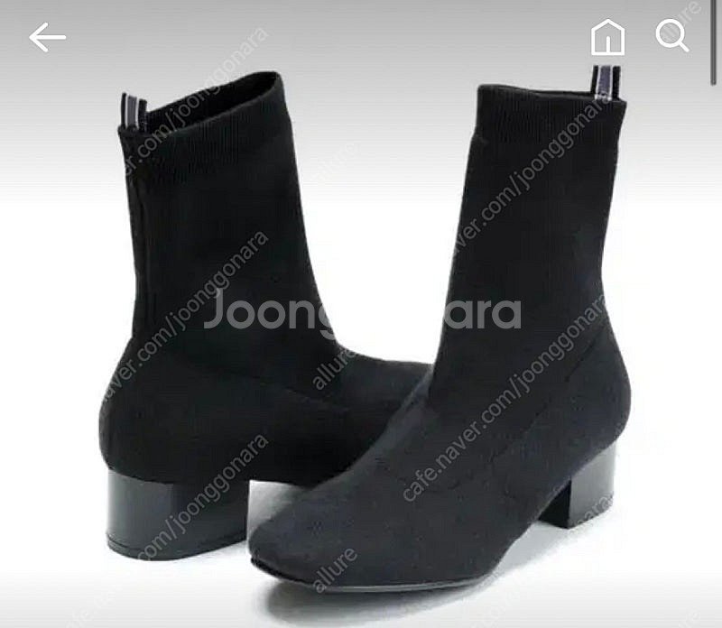 NODO 노도 니트 삭스 앵클 부츠 245--0