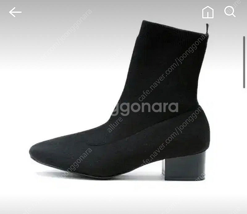 NODO 노도 니트 삭스 앵클 부츠 245--1