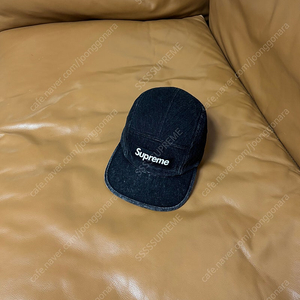 Supreme 슈프림 캠프캡 모자 (Washed Denim Black)