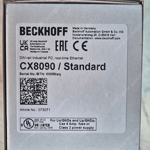 BECKHOFF CX8090/Standard PLC컨트롤러 미개봉 1개 10만원