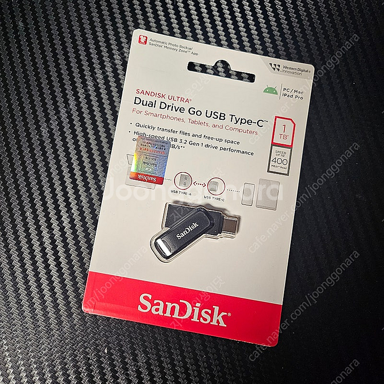 미개봉 sandisk 샌디스크 USB 1TB 듀얼 드라...--0
