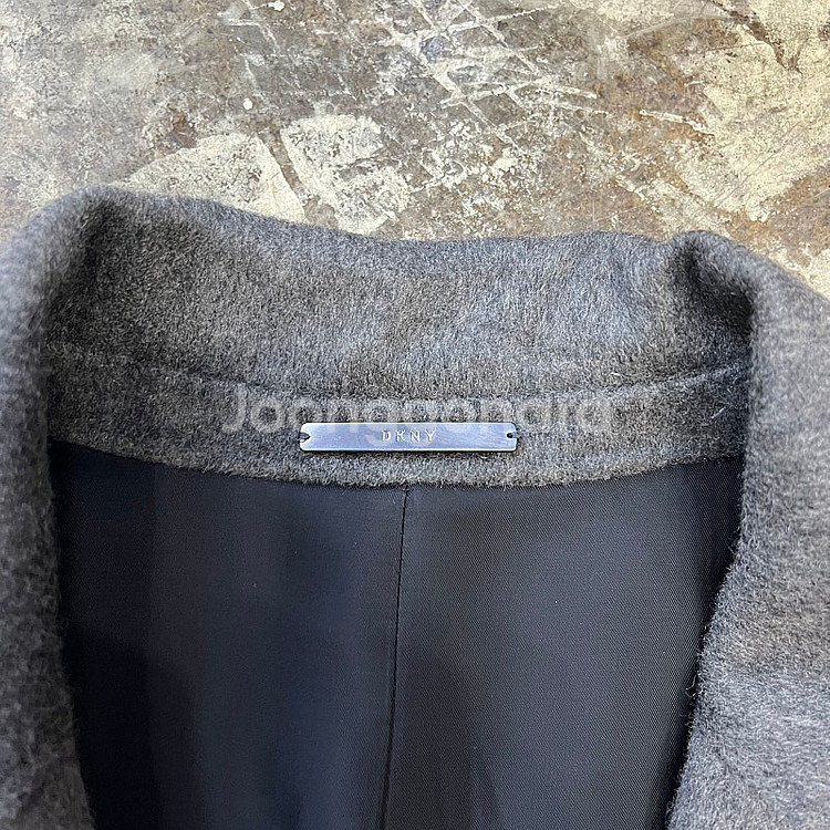 L) 한섬 DKNY 캐시미어 울 코트--3