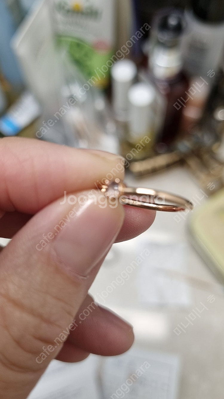 14k 애끼반지 15만원 우체국발송 택배비 포함--4