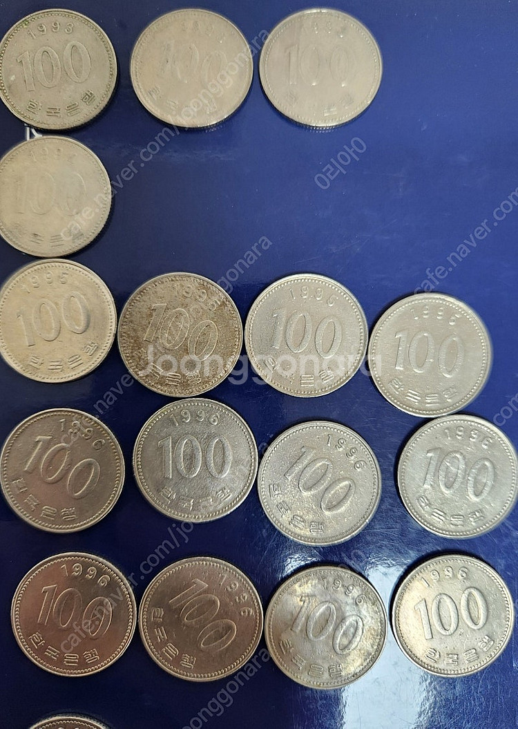 백원 동전 주화 1974~1999--4