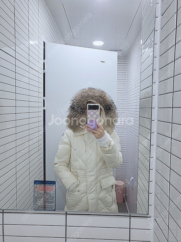 [가격내림]몽클레어 여성롱패딩 디나드 화이트 신동품 판...--8
