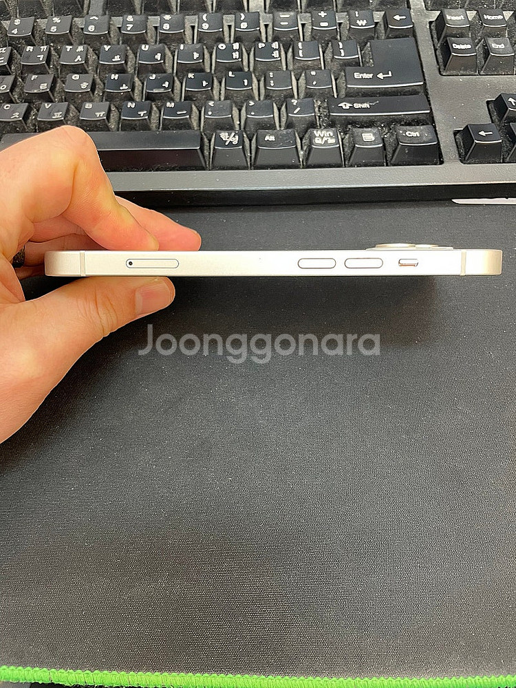 아이폰14 화이트 128GB 배터리87% 상태좋은 중고...--6