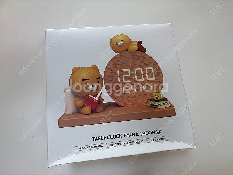 카카오프렌즈 춘식이 탁상시계 (미사용)--1