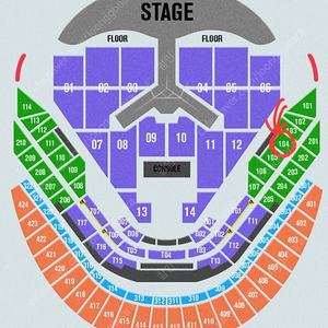 임영웅 콘서트 1/3 금요일 R석 104구역 1장