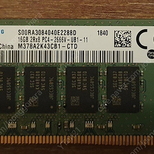 삼성전자 DDR4-2666 (16GB) 2개 팝니다.