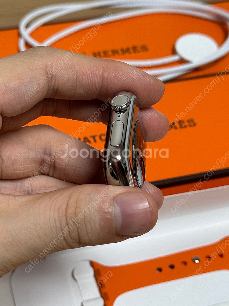 애플워치 10 에르메스 42mm 실버 티타늄--4