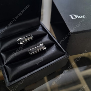 DIOR HOMME 디올옴므 블랙타이 커프스링크 버튼