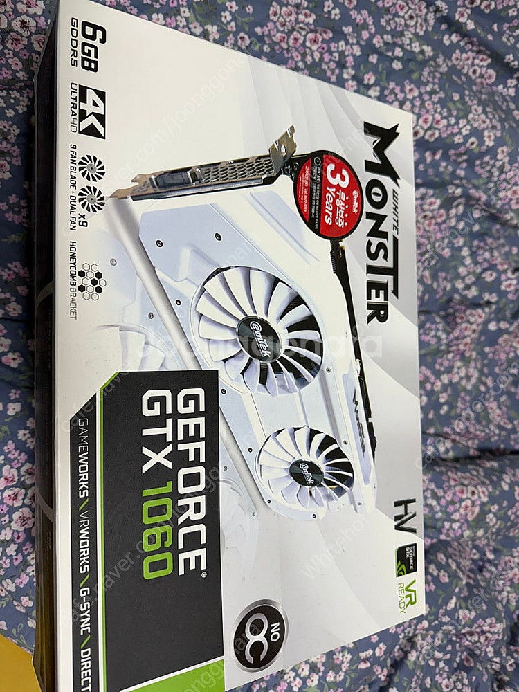 gtx1060 6g 이엠텍 화이트몬스터 팝니다--0