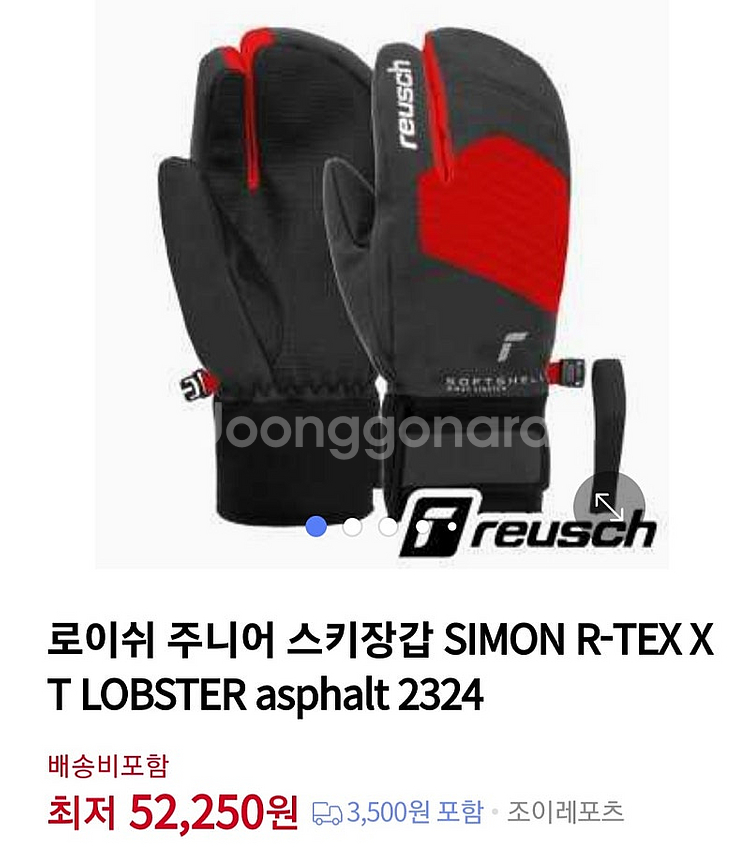 (로이쉬/데상트)키즈/주니어/스키장갑/xs/m--9