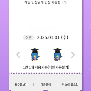 1월 1일(수) 롯데월드 매직패스 5회권