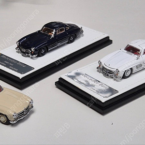 Briscale 1:64 메르세데스 벤츠 300SL 풀 오픈 다이캐스트 모델카 (화이트)