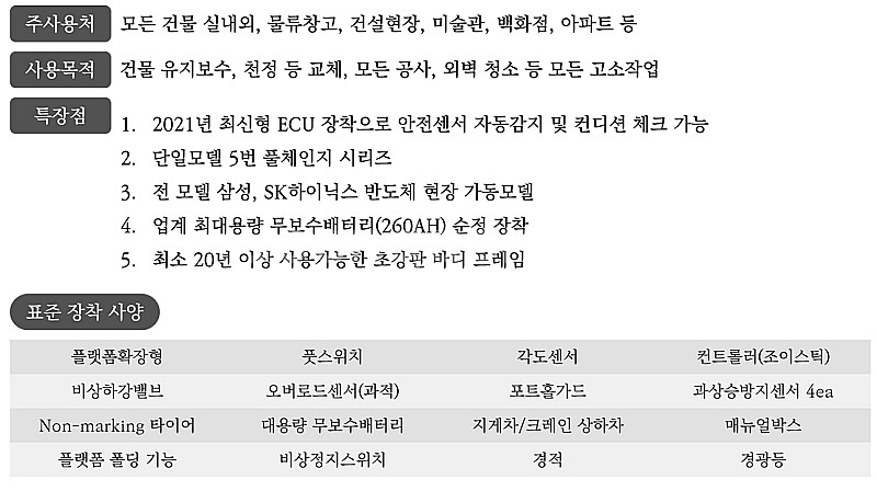 [멘톨] 고소작업차/멘톨고소작업대(XE100W)/전시상...--6