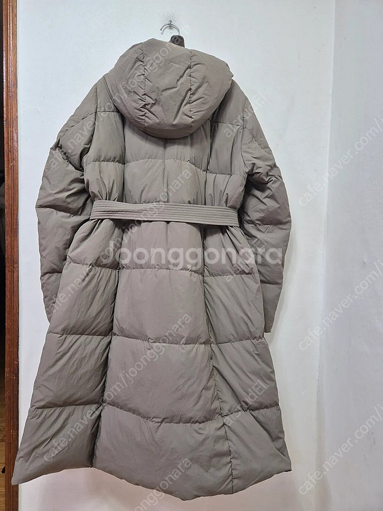 ~르꼬르망 다운 벨티드 후드 롱패딩(프리)~--1