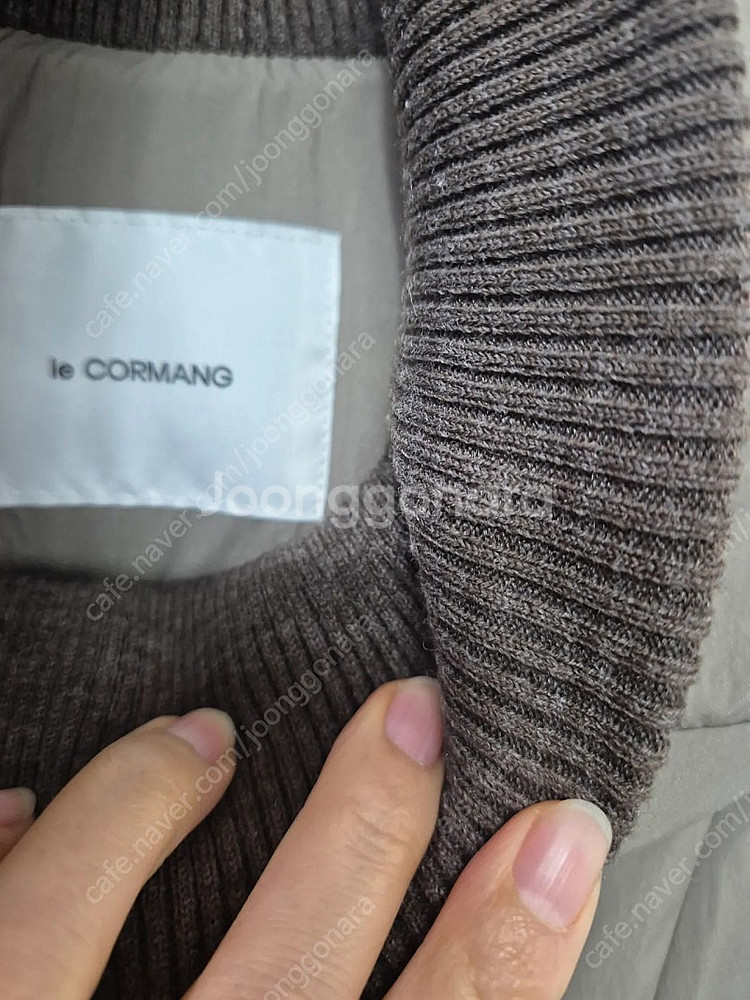 ~르꼬르망 다운 벨티드 후드 롱패딩(프리)~--2