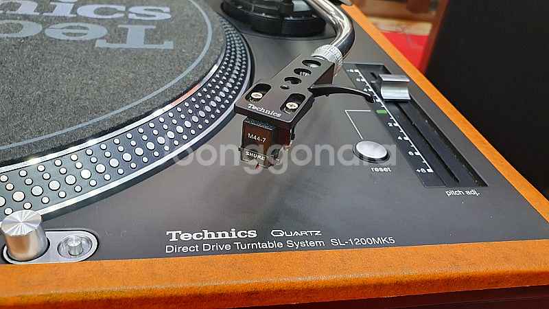 테크닉스SL-1200MK5턴테이블/블랙/슈어M-44-7...--4