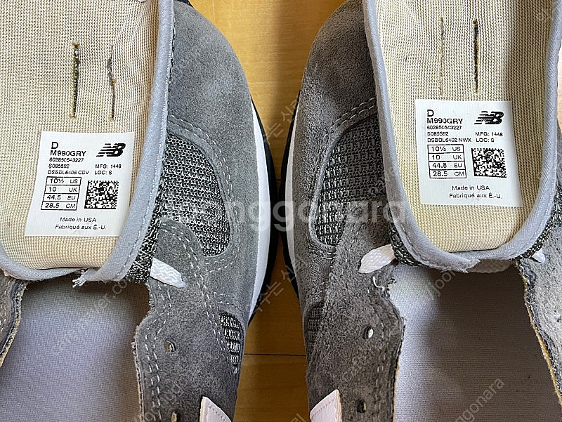 뉴발란스 990v1 30주년 m990gry 285사이즈...--2
