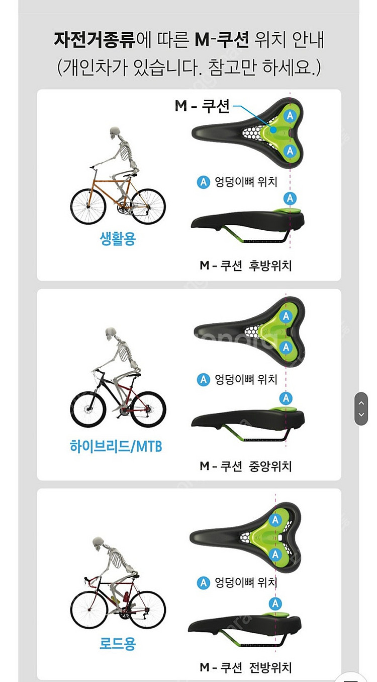 내몸에 딱맞는 NGS 자전거 안장--4