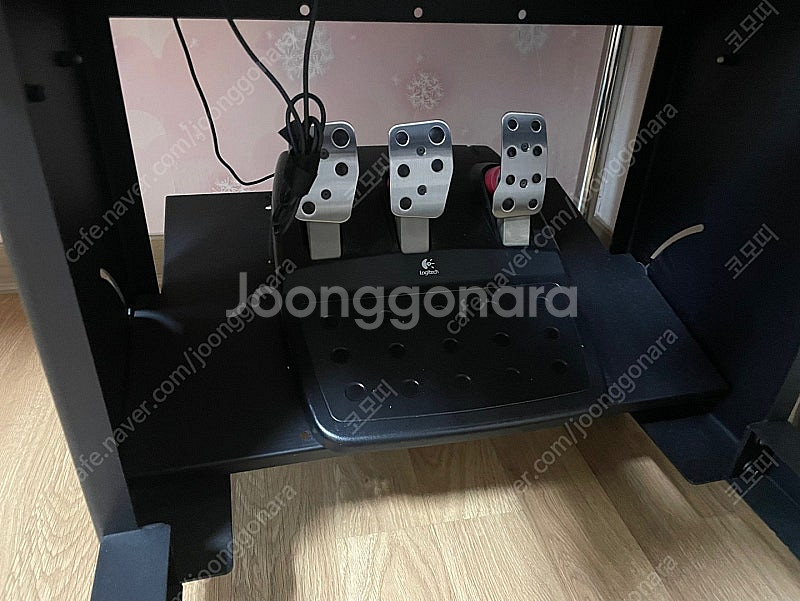 로지텍 Logitech G27 + 페인 PEIN 거치대...--2