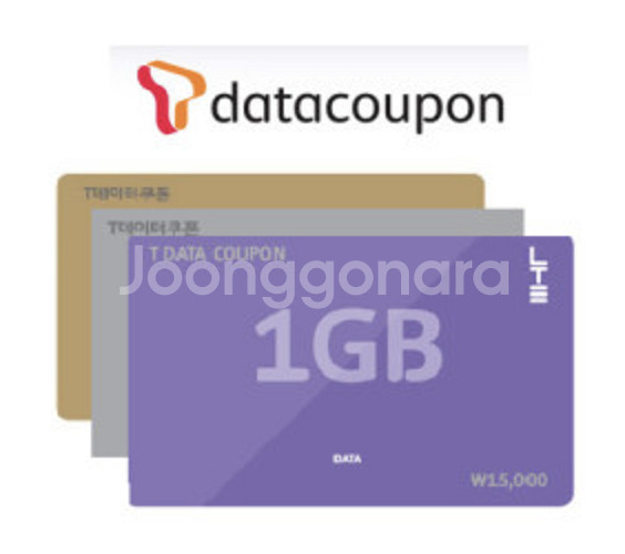 SKT 데이터 데이타 data 1GB 1기가당 1,90...--1