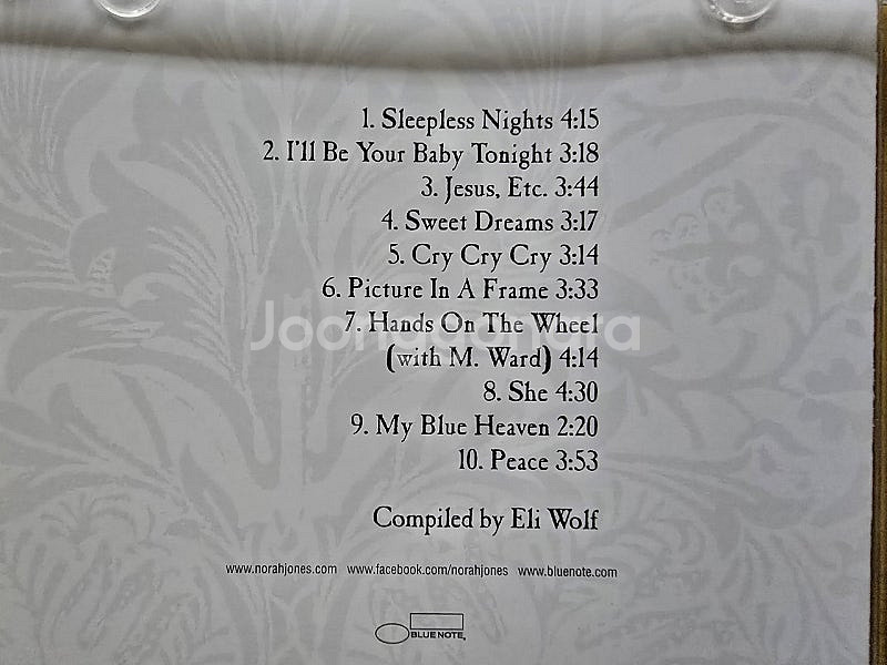 CD 음반 Norah Jones 노라 존스 앨범 2장--2