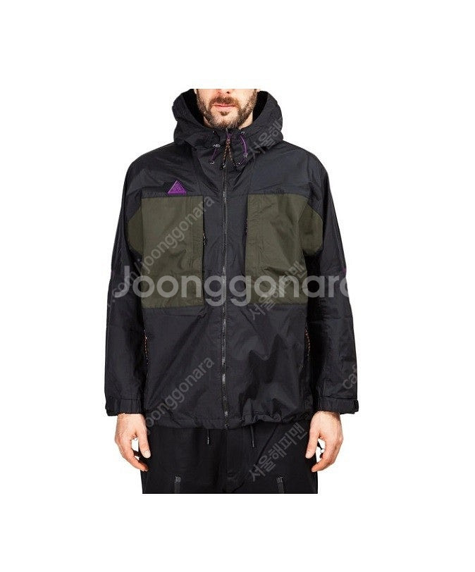 나이키 ACG 아노락 세콰이어 블랙/카키/퍼플 바람막이...--0