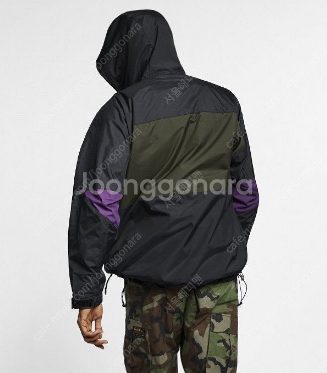 나이키 ACG 아노락 세콰이어 블랙/카키/퍼플 바람막이...--7